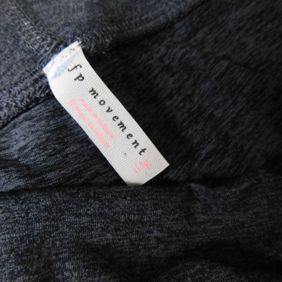 FREE PEOPLE Movement Infinity Leggings Cropped Charcoal Heather Gray X-Large - Picture 12 of 15